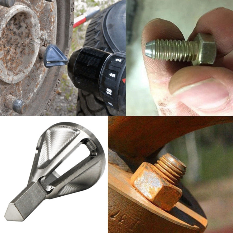 Chamfer Stainless Steel Deburring External Chamfer Tool Silver Triangle Handle Six-slot Chamfer - Others by PMC TechLife | Online Shopping South Africa | PMC TechLife | Buy Now Pay Later Mobicred