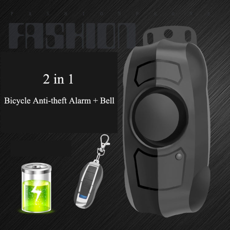 Bicycle Lock Anti-theft Anti-lost USB Charging Wireless Remote Control Vibration Alarm Detector Sensor - Bicycle Locks & Bicycle Pumps by PMC TechLife | Online Shopping South Africa | PMC TechLife | Buy Now Pay Later Mobicred
