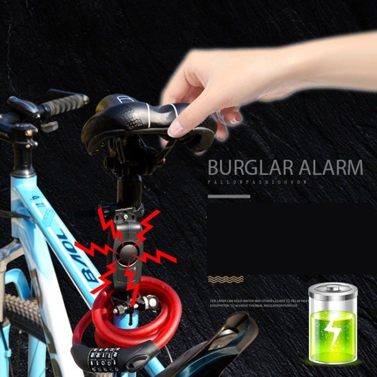 Bicycle Lock Anti-theft Anti-lost USB Charging Wireless Remote Control Vibration Alarm Detector Sensor - Bicycle Locks & Bicycle Pumps by PMC TechLife | Online Shopping South Africa | PMC TechLife | Buy Now Pay Later Mobicred