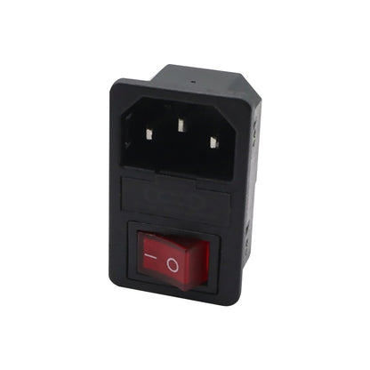 10 PCS AC-01 Three Pins Power Socket with Safety Switch Socket - Switch by PMC Jewellery | Online Shopping South Africa | PMC Jewellery