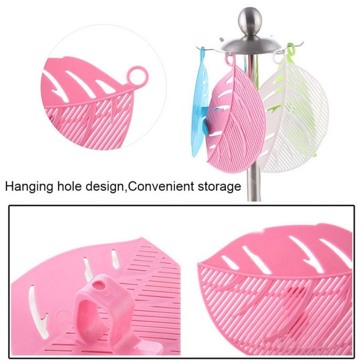 Leaf Shaped Rice Wash Gadget Noodles Beans Colanders Strainers Cleaning Tool, Size:10.5x14.5cm(Pink) - Cleaning Tools by PMC Jewellery | Online Shopping South Africa | PMC Jewellery | Buy Now Pay Later Mobicred