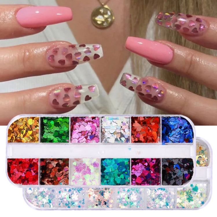 2 PCS Nail Art Butterfly Laser Symphony Sequins, Specification:04 - Nail Stickers by PMC Jewellery | Online Shopping South Africa | PMC Jewellery | Buy Now Pay Later Mobicred