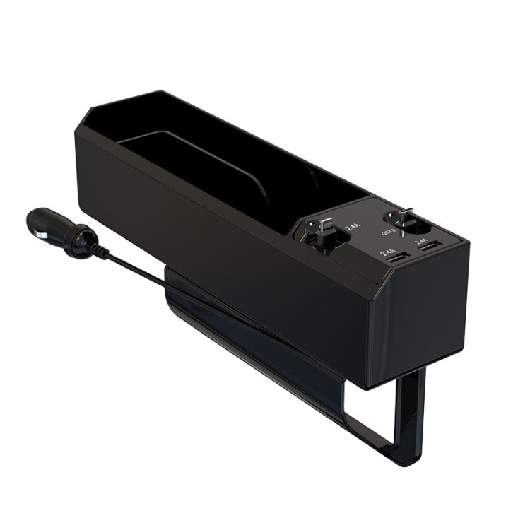 Car Seat Storage Box With Cable Car USB Charger, Style:2-wire - DIY Modified Charger by PMC TechLife | Online Shopping South Africa | PMC TechLife