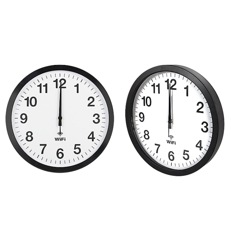 Smart Network Automatic Time Synchronization Wifi Wall Clock Modern Minimalist Silent Living Room Clock, Size:16 inch(White) - free shipping - PMc TechLife - Order now!