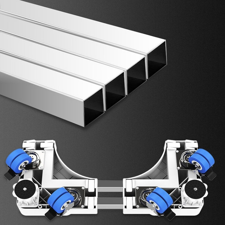 Single Tube 4 Legs Adjustable Stainless Steel Refrigerator Bracket Washing Machine Base Bracket - free shipping - PMC TechLife - Order now!