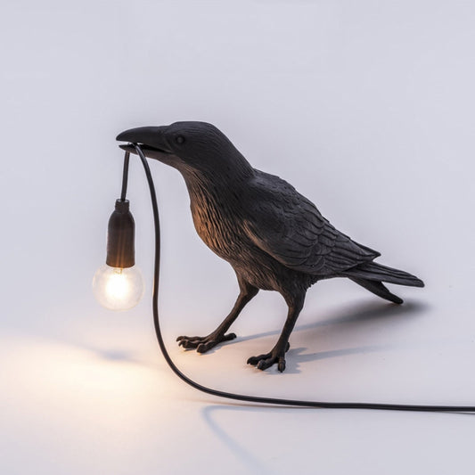 E12 LED Lucky Bird Wall Lamp Table Lamp For Bedroom, Style:Standing Table Lamp, Plug:US Plug(Black) - Bedside Light by PMC Jewellery | Online Shopping South Africa | PMC Jewellery