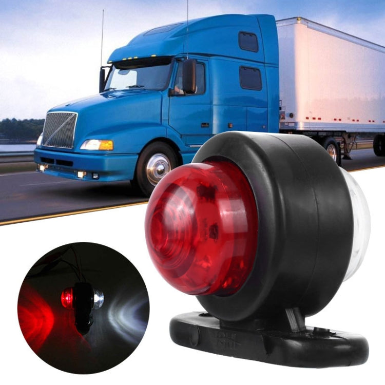 2 PCS X9 12-24V Mini Double-Sided Red And White Truck Side Lights Modified Special Side Lights - Clearance Lights by PMC TechLife | Online Shopping South Africa | PMC TechLife | Buy Now Pay Later Mobicred