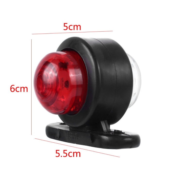 2 PCS X9 12-24V Mini Double-Sided Red And White Truck Side Lights Modified Special Side Lights - Clearance Lights by PMC TechLife | Online Shopping South Africa | PMC TechLife | Buy Now Pay Later Mobicred