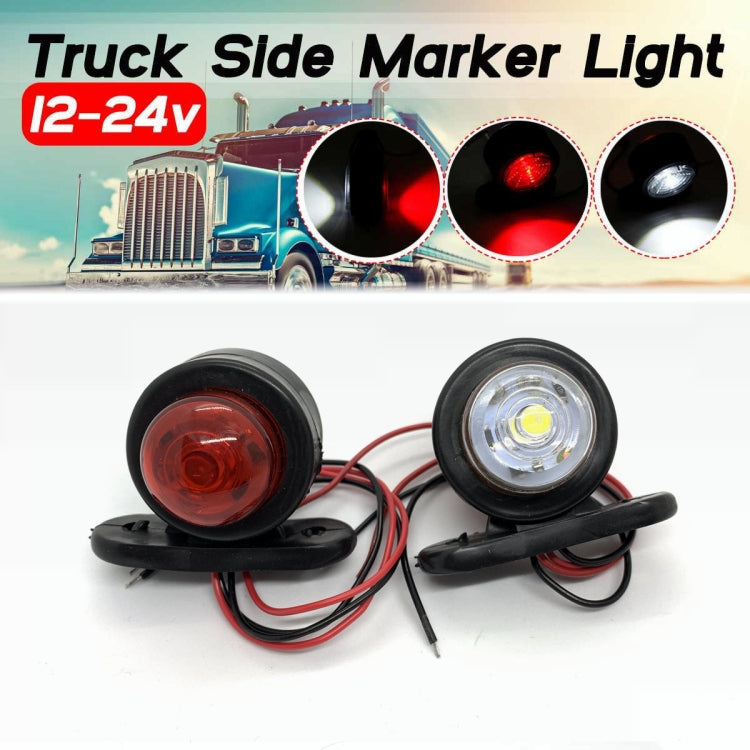 2 PCS X9 12-24V Mini Double-Sided Red And White Truck Side Lights Modified Special Side Lights - Clearance Lights by PMC TechLife | Online Shopping South Africa | PMC TechLife | Buy Now Pay Later Mobicred