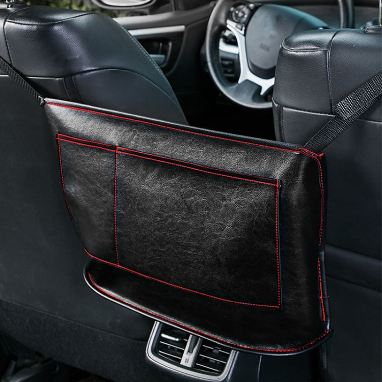 Car Seat Storage Net Pocket Car Storage Bag Multi-Function Suspended Storage Bag, Colour: Simple Black Red Line - Stowing Tidying by PMC Jewellery | Online Shopping South Africa | PMC Jewellery | Buy Now Pay Later Mobicred