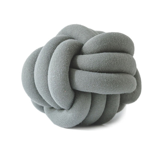 Hand-Made Knotted Ball Pillow, Size: Diameter: 25~30cm(Dark Gray) - Cushions & Pillows by PMC Jewellery | Online Shopping South Africa | PMC Jewellery | Buy Now Pay Later Mobicred