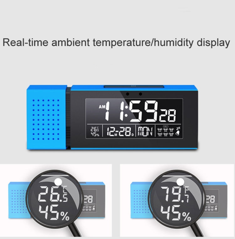 TS-P30 Multifunctional Night Light Alarm Digital Clock with FM Radio & Temperature / Humidity Display & IR Sensor Function(White) - Alarm Clocks by PMc TechLife | Online Shopping South Africa | PMc TechLife | Buy Now Pay Later Mobicred