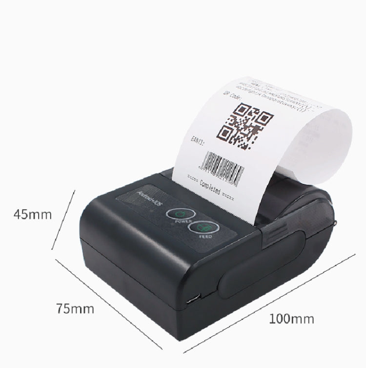 58HB6 Portable Bluetooth Thermal Printer Label Takeaway Receipt Machine, Supports Multi-Language & Symbol/Picture Printing, Model: UK Plug (English) - Printer by PMC Jewellery | Online Shopping South Africa | PMC Jewellery | Buy Now Pay Later Mobicred