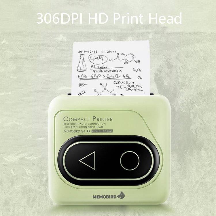 Memobird G4 Handheld Home Student Search Question Graffiti Notes Portable Bluetooth Thermal Printer(Avocado Green) - Printer by PMC Jewellery | Online Shopping South Africa | PMC Jewellery | Buy Now Pay Later Mobicred