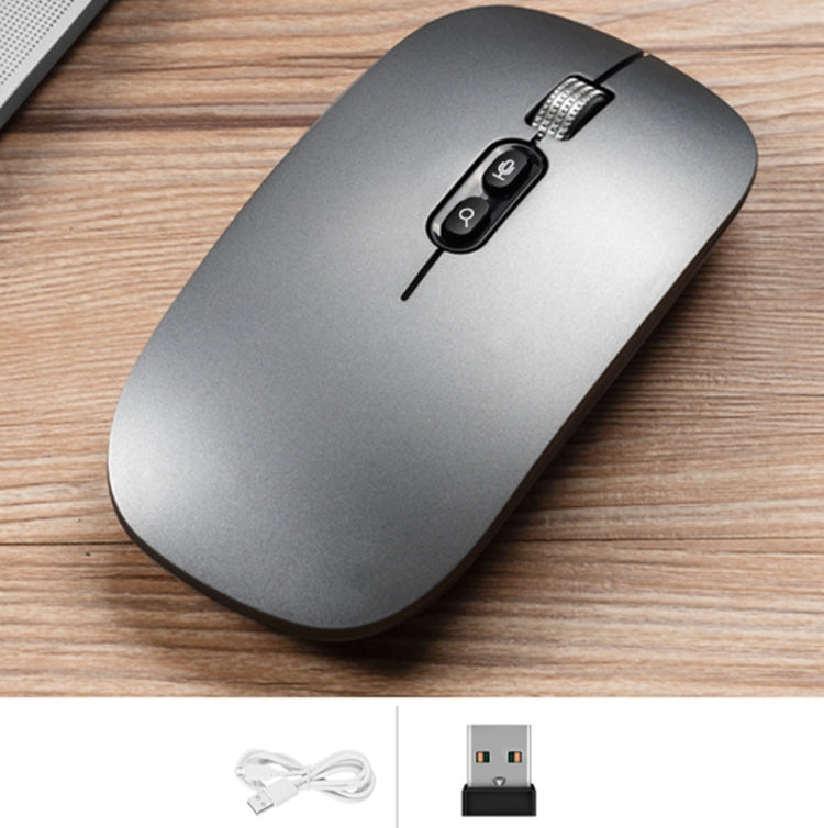 M103 1600DPI 5 Keys 2.4G Wireless Mouse Charging Ai Intelligent Voice Office Mouse, Support 28 Languages(Gray) - Wireless Mice by PMC Jewellery | Online Shopping South Africa | PMC Jewellery | Buy Now Pay Later Mobicred