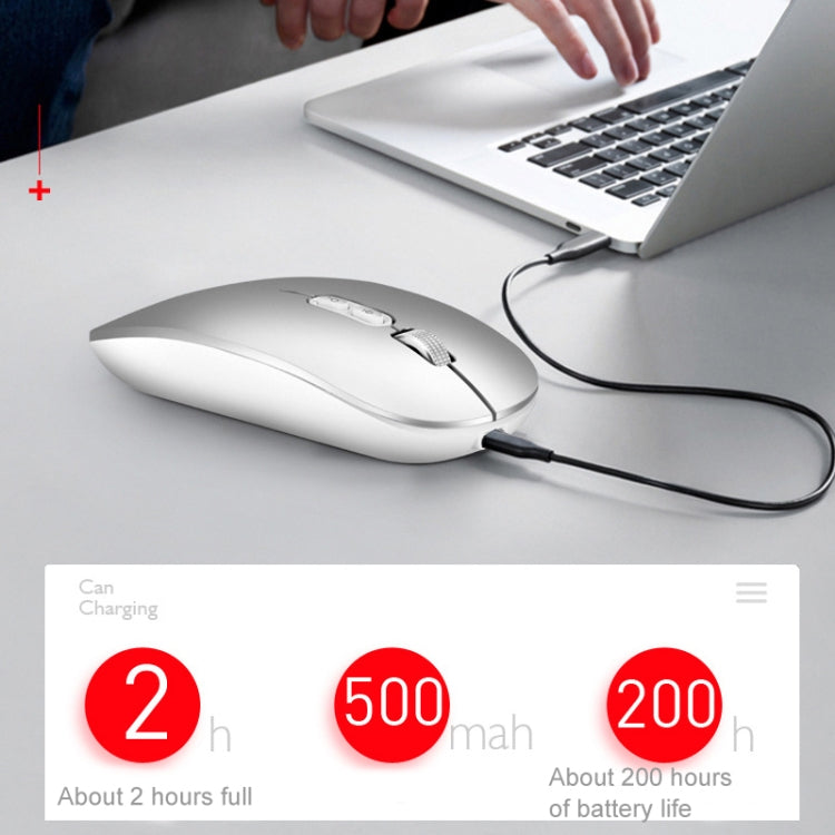 M103 1600DPI 5 Keys 2.4G Wireless Mouse Charging Ai Intelligent Voice Office Mouse, Support 28 Languages(Gray) - Wireless Mice by PMC Jewellery | Online Shopping South Africa | PMC Jewellery | Buy Now Pay Later Mobicred