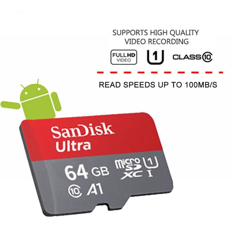 SanDisk A1 Monitoring Recorder SD Card High Speed Mobile Phone TF Card Memory Card, Capacity: 256GB-100M/S - Micro SD Card by SanDisk | Online Shopping South Africa | PMC Jewellery | Buy Now Pay Later Mobicred