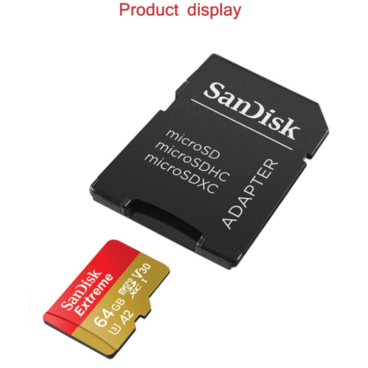 SanDisk U3 High-Speed Micro SD Card  TF Card Memory Card for GoPro Sports Camera, Drone, Monitoring 128GB(A2), Colour: Black Card - Micro SD Card by SanDisk | Online Shopping South Africa | PMC Jewellery | Buy Now Pay Later Mobicred