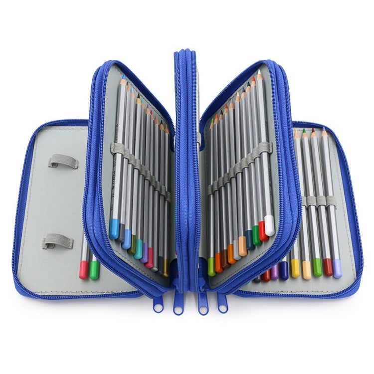 Solid Color Square Four-Layer Pencil Case Sketch Colorful Pencil Case With 72 Holes(Gray) - free shipping - PMC TechLife - Order now!