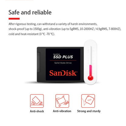 SanDisk SDSSDA 2.5 inch Notebook SATA3 Desktop Computer Solid State Drive, Capacity: 240GB - External Solid State Drives by SanDisk | Online Shopping South Africa | PMC Jewellery | Buy Now Pay Later Mobicred