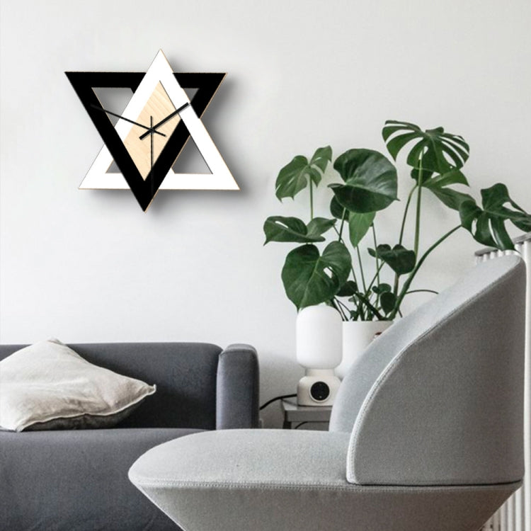 Personality Creative Wall Clock Retro Silent Minimalist Decorative Clock(Black and White) - Wall Clock by PMc TechLife | Online Shopping South Africa | PMc TechLife | Buy Now Pay Later Mobicred