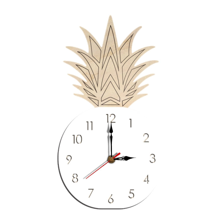 Fruit Personality Mute Wall Clock Acrylic Children Decoration Clock(D White) - Wall Clock by PMc TechLife | Online Shopping South Africa | PMc TechLife | Buy Now Pay Later Mobicred
