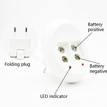 9V L-ion Rechargeable Battery 6F22 9V Lithium Batteries Charger(EU Plug) - Charger & Converter by PMC Jewellery | Online Shopping South Africa | PMC Jewellery