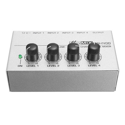 Mini Karaoke Audio Mixer4 Channel Line Mono Microphone Sound Mixing Amplifier For Family KTV -  by PMC Jewellery | Online Shopping South Africa | PMC Jewellery | Buy Now Pay Later Mobicred