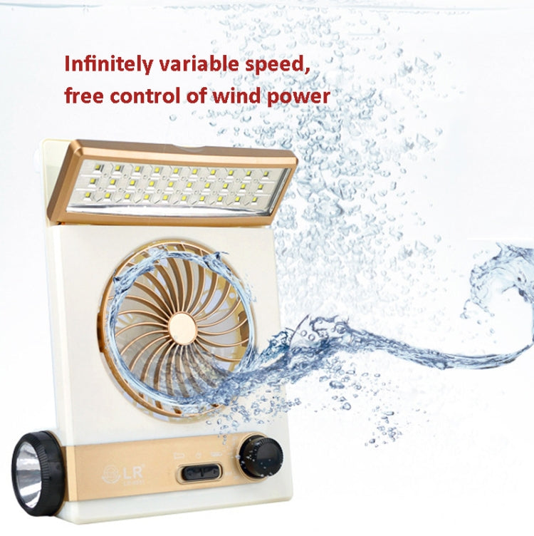 Four-In-One Solar Fan With Lamp Flashlight Function,CN Plug(Blue) - Electric Fans by PMC Jewellery | Online Shopping South Africa | PMC Jewellery | Buy Now Pay Later Mobicred