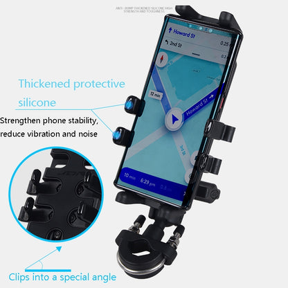 Motorcycle Multi-Function Mobile Phone Holder Adjustable Universal Locomotive Riding Anti-Shake Fixed Equipment(Elf Deer U Type) - Holder by PMC Jewellery | Online Shopping South Africa | PMC Jewellery | Buy Now Pay Later Mobicred