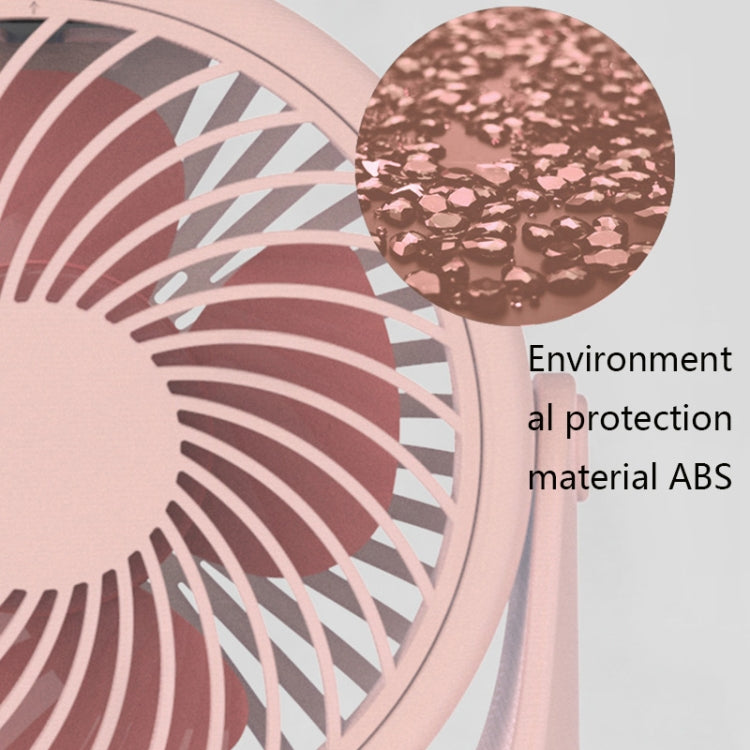 JD-Q1 Office Student Dormitory Mini Silent USB Fan(Pink) - Electric Fans by PMC Jewellery | Online Shopping South Africa | PMC Jewellery | Buy Now Pay Later Mobicred