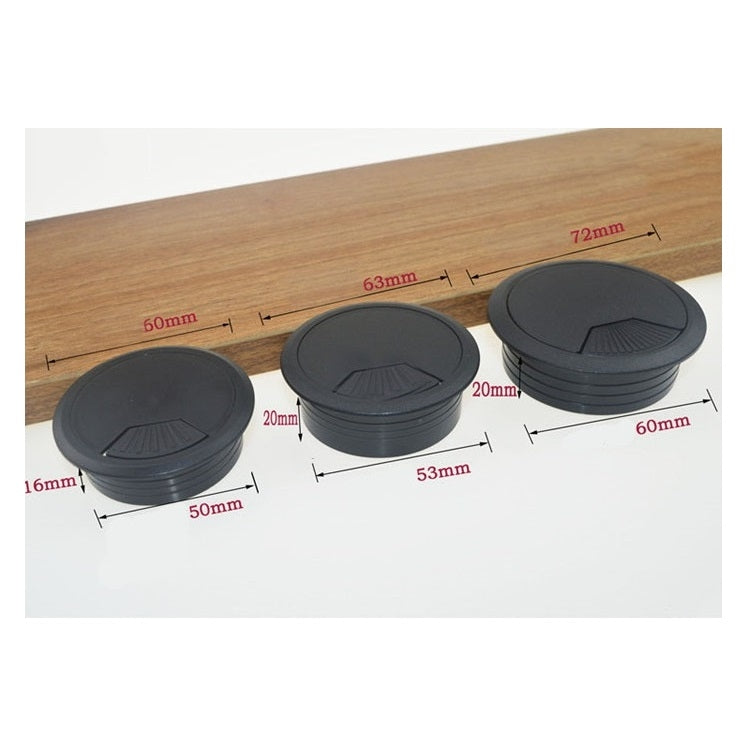 20 PCS ABS Plastic Round Cable Box Computer Desk Cable Hole Cover, Specification:  50mm (White) - Furniture Accessories by PMC TechLife | Online Shopping South Africa | PMC TechLife | Buy Now Pay Later Mobicred