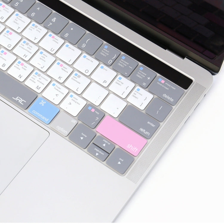 JRC English Version Colored Silicone Laptop Keyboard Protective Film For MacBook Pro 13.3 inch A1706 & A1989 & A2159 (with Touch Bar)(Soothing Color) - Keyboard Protector by JRC | Online Shopping South Africa | PMC Jewellery | Buy Now Pay Later Mobicred