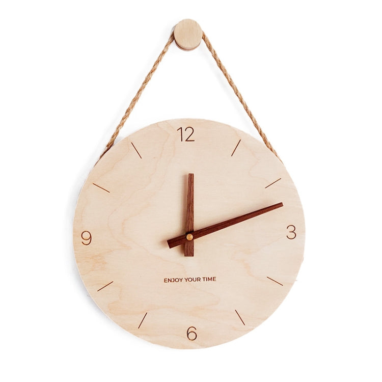 10 inch Scale Version Wooden Sling Wall Clock Home Living Room Clock - Wall Clock by PMc TechLife | Online Shopping South Africa | PMc TechLife | Buy Now Pay Later Mobicred