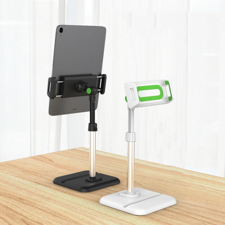 Telescopic Adjustment Live Frame Desktop Tablet Mobile Phone Bracket, Specification: K05 Flat Plate  (Black Green) - Stand by PMC TechLife | Online Shopping South Africa | PMC TechLife | Buy Now Pay Later Mobicred