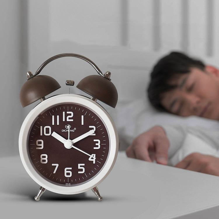 6016 Simple Bell Small Alarm Clock Students Learning Bedside Clock With Night Light(Green) - Alarm Clocks by PMc TechLife | Online Shopping South Africa | PMc TechLife | Buy Now Pay Later Mobicred