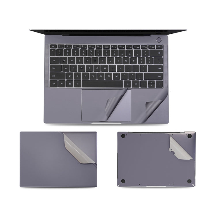 JRC 4 in 1 Computer Upper Cover + Lower Cover + Full Support Sticker + Touch Sticker Film Notebook Shell Protective Film For Huawei Matebook X Pro 2019 / 2020 (Gray) - Screen & Keyboard Cover by JRC | Online Shopping South Africa | PMC Jewellery | Buy Now Pay Later Mobicred