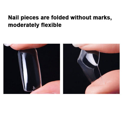 Nail Art Patch Ultra-Thin Seamless Finished Finished Removable Extended Fake Nail Patch(Almond Transparent) - Nail Stickers by PMC Jewellery | Online Shopping South Africa | PMC Jewellery | Buy Now Pay Later Mobicred