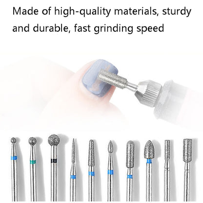 Tungsten Steel Alloy Nail Art Polished Head Set Grinding Machine Drain Brush Dead Polishing Tool, Specification: ZH05 - Grinding Tools & Accessories by PMC Jewellery | Online Shopping South Africa | PMC Jewellery | Buy Now Pay Later Mobicred