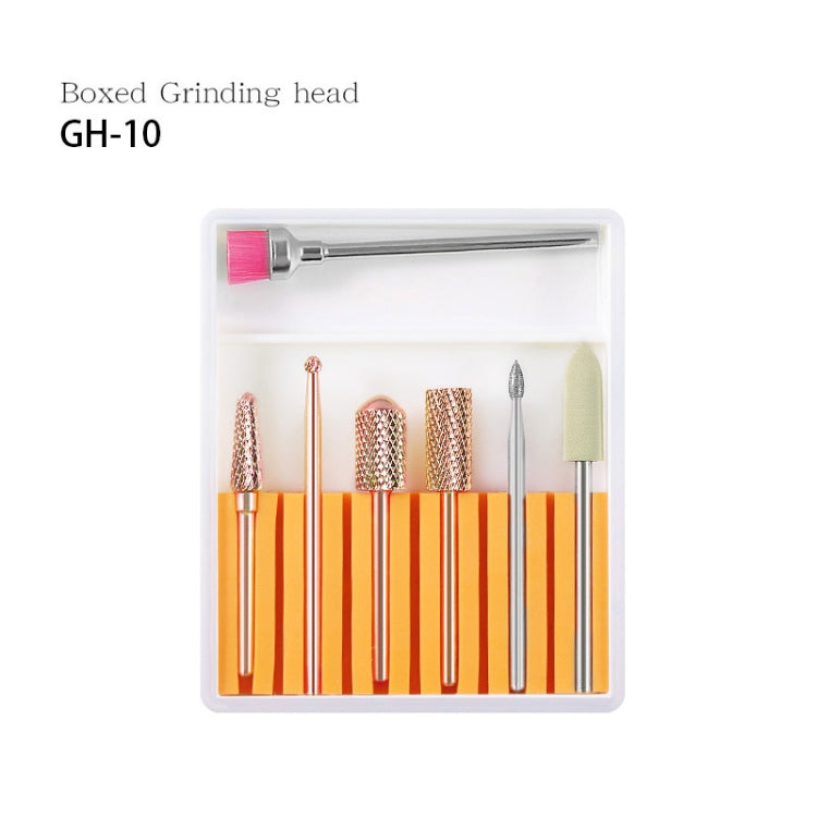 Nail Art Ceramic Tungsten Steel Alloy Grinding Heads Set Grinder Polishing Tool, Color Classification: GH-10 - Grinding Tools & Accessories by PMC Jewellery | Online Shopping South Africa | PMC Jewellery | Buy Now Pay Later Mobicred