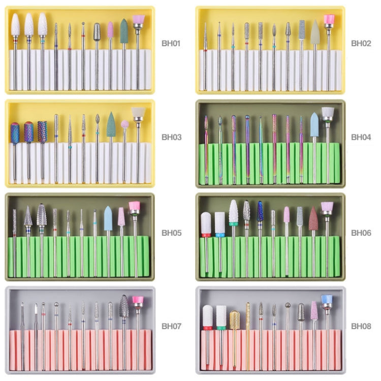 Nail Alloy Tungsten Steel Ceramic Grinding Machine Accessories Nail Grinding Heads Set Polishing Tool, Color Classification: BH-05 - Grinding Tools & Accessories by PMC Jewellery | Online Shopping South Africa | PMC Jewellery | Buy Now Pay Later Mobicred