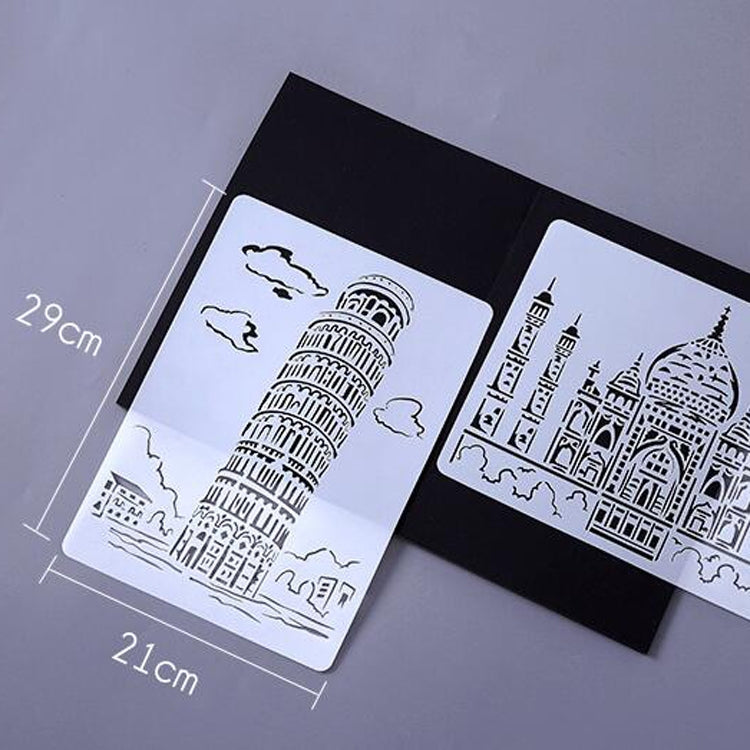 Tower System (5pcs / Set) Construction Series Painting Template Theme City A4 Label Template - Art Supplies by PMC TechLife | Online Shopping South Africa | PMC TechLife | Buy Now Pay Later Mobicred