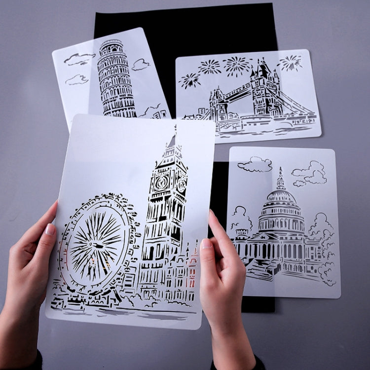 5 Taj Mahal Construction Series Painting Template Theme City A4 Label Template - Art Supplies by PMC TechLife | Online Shopping South Africa | PMC TechLife | Buy Now Pay Later Mobicred