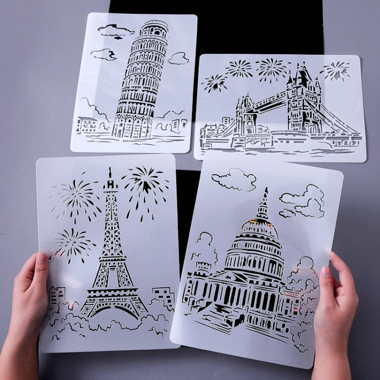 10 Sailing Hotel Construction Series Painting Template Theme City A4 Label Template - Art Supplies by PMC TechLife | Online Shopping South Africa | PMC TechLife | Buy Now Pay Later Mobicred