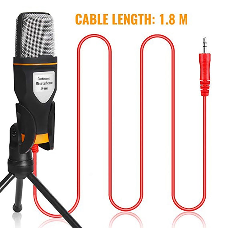 SF-666 Computer Voice Microphone With Adapter Cable Anchor Mobile Phone Video Wired Microphone With Bracketcket, Colour: White - Microphone by PMC Jewellery | Online Shopping South Africa | PMC Jewellery | Buy Now Pay Later Mobicred