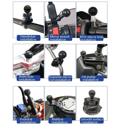 N-STAR Motorcycle Bicycle Composite Version Of Mobile Phone Bracket Multifunctional Accessories Lightweight Riding Equipment(Mid Rod Ball Head) - Holders by N-STAR | Online Shopping South Africa | PMC Jewellery | Buy Now Pay Later Mobicred