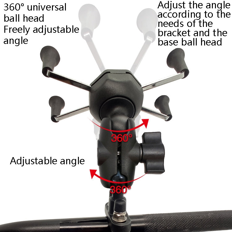 N-STAR N002 Motorcycle Bicycle Mobile Phone Bracket Riding Equipment(Large T Head) - Holders by N-STAR | Online Shopping South Africa | PMC Jewellery | Buy Now Pay Later Mobicred