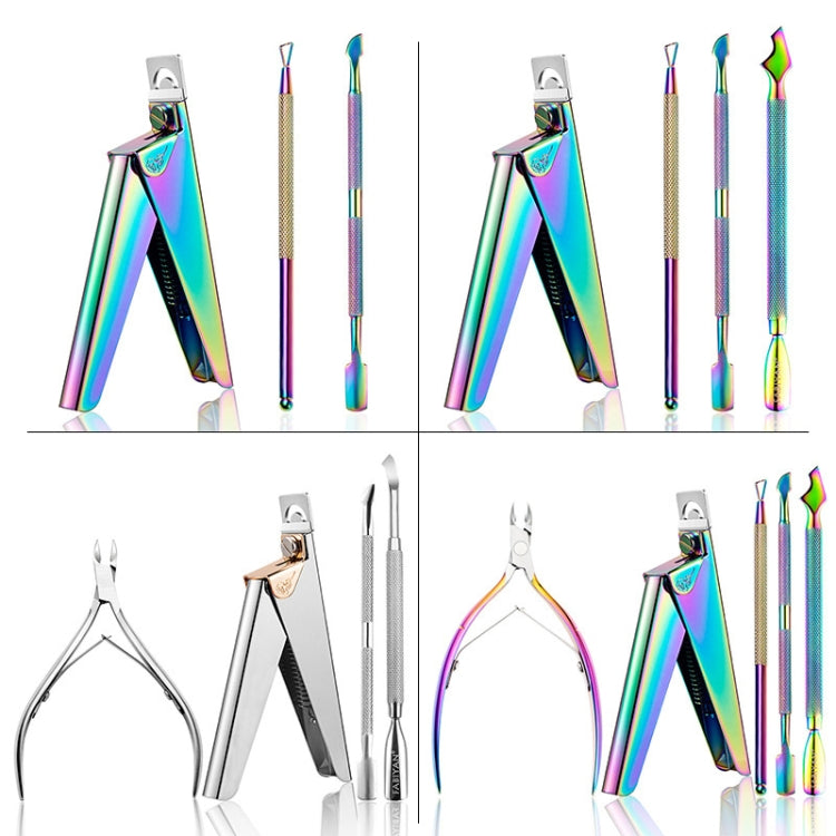 FABIYAN Nail Art Scissors Set Stainless Steel Nail Clippers Dead Skin Scissors Remover Steel Push, Specification: Set 4 - Nail Clipper by FABIYAN | Online Shopping South Africa | PMC Jewellery | Buy Now Pay Later Mobicred