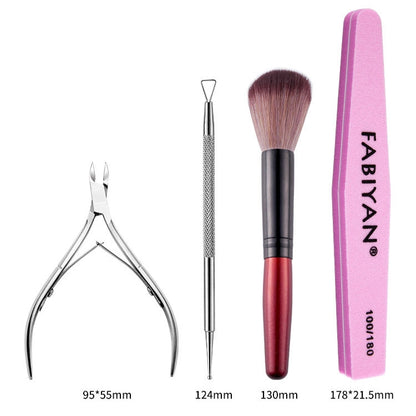 FABIYAN Nail Art Tool Set Manicure Disarm Tool Set, Specification: 6-piece Set - Nail Art Equipment by PMC Jewellery | Online Shopping South Africa | PMC Jewellery | Buy Now Pay Later Mobicred