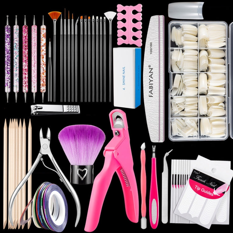 FABIYAN Nail Brush Nail Piece Set Nail Art Polishing Supplies Set, Specification: Natural Big Set - Nail Art Equipment by FABIYAN | Online Shopping South Africa | PMC Jewellery | Buy Now Pay Later Mobicred